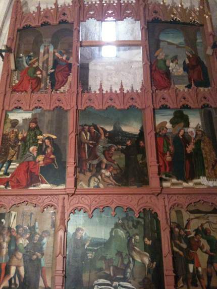 Detalle del nuevo retablo de San Mamés