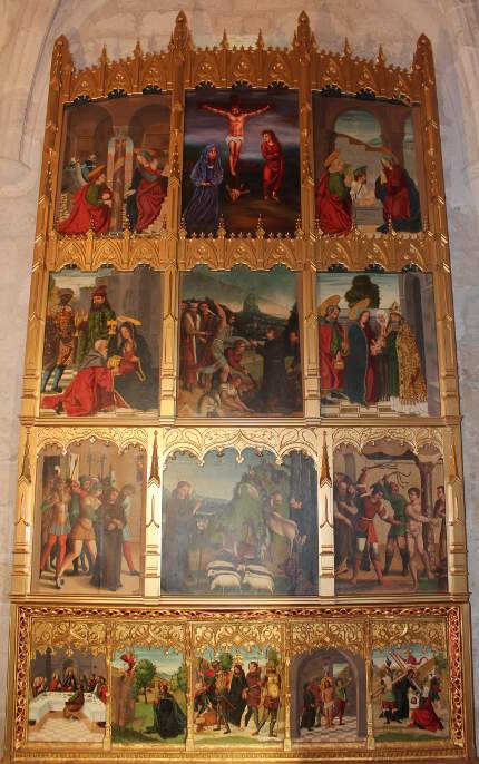 Retablo de San Mamés en Villatuelda finalizado: Decorado, restaurado y con la nueva imagen del calvario