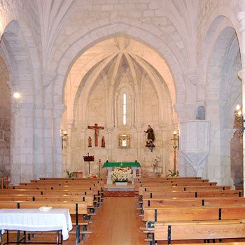 Interior de la iglesia de Villatuelda