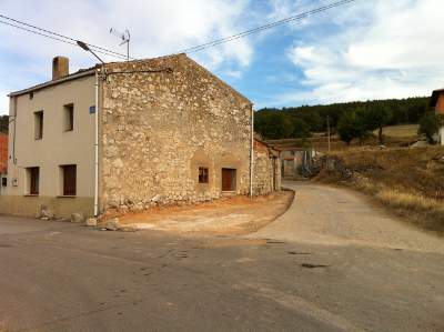 Obras en las calles de Villatuelda en Septiembre de 2014