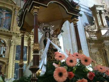 La virgen del Carmen de Torresandino en las fiestas de 2013